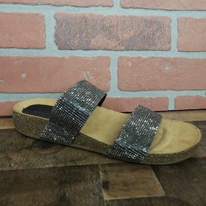 Rocky & Candy Casha Jeweled Slide Sandals Size 7